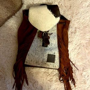STS Ranchwear leather with fringe backpack